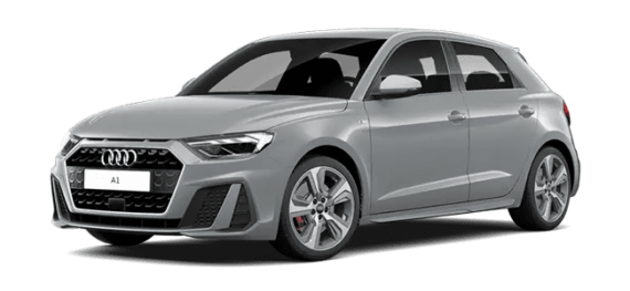 Audi A1 in grey rental car animation